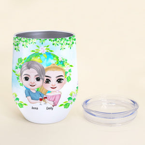 Mum You Are The Bestest Mum In The Whole Wide World-Personalized Wine Tumbler- Gift For Mom- Mom Wine Tumbler - Wine Tumbler - GoDuckee