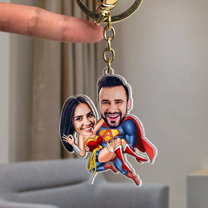 Couple, Personalized Keychain, Gift For Couple, Valentine Gift, 1OHPO260623 - Keychains - GoDuckee