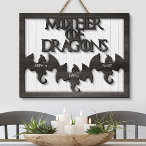 Mom- Personalized Wooden Art HAPYC - 2 Layers Wood Sign-Gift For Mom- Mom Wood Sign-01qhqn140423 - Wood Sign - GoDuckee