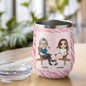 Funny Drunker Personalized Wine Tumbler Gift For Mom - Wine Tumbler - GoDuckee