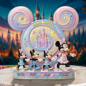 Personalized Gift For Mom Plaque, Mommy Mouse 02qhtn210425 - Shaped Plaques - GoDuckee