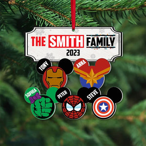 Family Christmas Ornament, Personalized Ornament, Tree Ornament, Gift for Family, 03QHPO011123 - Ornament - GoDuckee