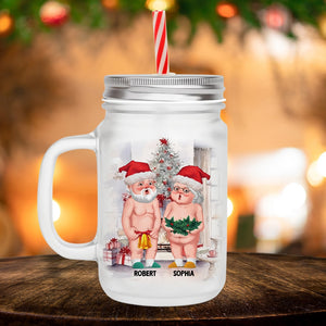 Couple, Old & Wrinkly, Personalized Mason Jar, Christmas Gifts For Couple, 04TOPO140923DA - Drinkware - GoDuckee