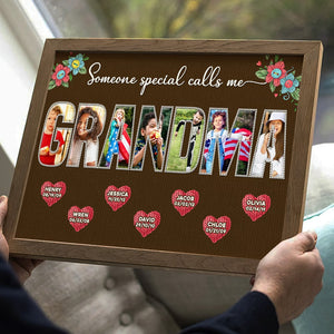 Custom Photo Gifts For Grandma Canvas Print Someone Special Calls Me Grandma Mother's Day Gifts - Canvas Print - GoDuckee