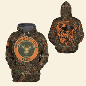 Spoon And Crockpot Club Killing Tomorrows Trophy- Personalized 3D AOP Shirt- Best Gifts For Hunter- Hunter 3D Shirt - AOP Products - GoDuckee