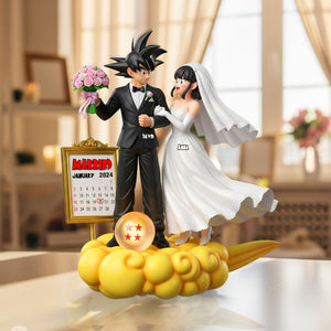 Couple Wedding Day Acrylic Plaque - Personalized Gifts For Couple 01natn180625 - Shaped Plaques - GoDuckee