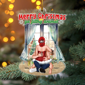 Merry Christmas-Personalized Acrylic Ornament- Gift For Christmas- Couple Gift - Ornament - GoDuckee