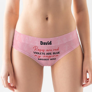 Personalized Gifts For Her Women's Briefs My Vagina Misses You Funny Valentine's Gifts - Boxers & Briefs - GoDuckee