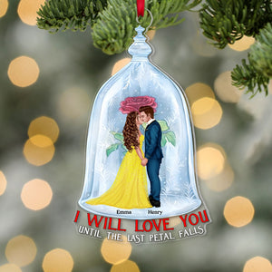 Couple, Till The Last Petal Falls, Personalized Ornament, Christmas Gifts For Couple, 01OHPO201023PA - Ornament - GoDuckee