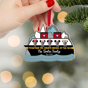 Together We Create Magic At The Sea, Personalized 02OHPU261023 Ornament - Ornament - GoDuckee