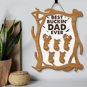 Personalized Gifts For Dad Wood Sign Best Dad Ever 01naqn020224 - Wood Signs - GoDuckee
