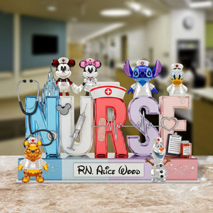 Cartoon Nurse Plaque - Personalized Gifts For Nurse 04ohtn270525 - Shaped Plaques - GoDuckee