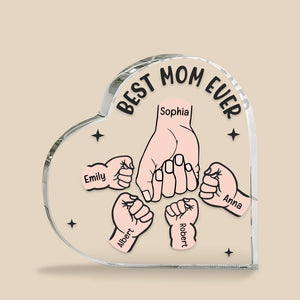 Best Mom Ever- Personalized Acrylic Plaque-03qhqn290323 - Decorative Plaques - GoDuckee