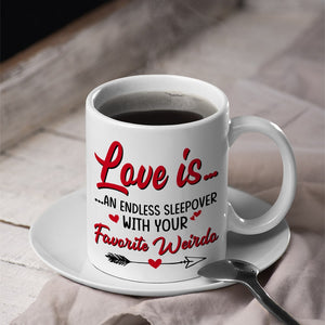Couple, An Endless Sleepover, Personalized Coffee Mug, Christmas Gifts For Couple - Coffee Mug - GoDuckee