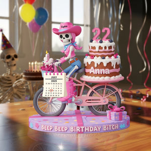 Personalized Birthday Gifts For Friend Acrylic Plaque, Funny Cowgirl Skull 04tgtn230625 - Shaped Plaques - GoDuckee