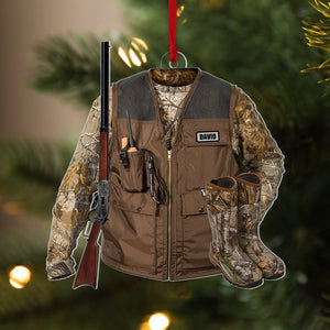 Hunting Vest, Personalized Ornament, Christmas Gifts For Hunting Lovers - Ornament - GoDuckee