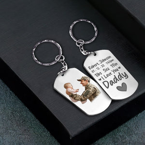 I Love You, Daddy, Custom Photo Keychain, Gift For Dad, 01TOPO191223 - Keychains - GoDuckee