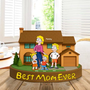 Personalized Gifts For Mom Plaque Best Mom Ever 04totn140425pa - Shaped Plaques - GoDuckee