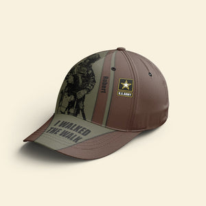 I Walk The Walk Personalized Veteran Classic Cap 03QHQN100723 - Classic Cap - GoDuckee