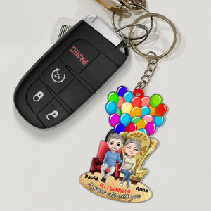 All I Wanna Do Is Grow Old With You, Personalized 05OHTN281223HH Keychain, Gift For Couple - Keychains - GoDuckee