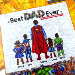 Best Dad Ever Sliding Puzzle 012achu150425pa - Personalized Gifts For Dad - Sliding Puzzle - GoDuckee