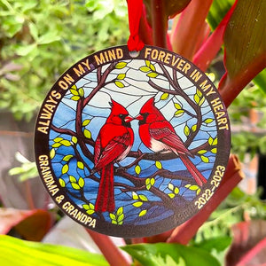 I Will Always Be With You, Gift For Family, Personalized Acrylic Ornament, Bird Suncatcher Ornament, Christmas Gift - Ornament - GoDuckee