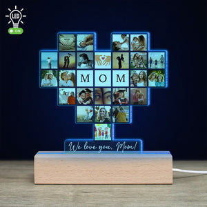 Family, Custom Photo Family 3D Led Light, Gift For Family, 03HUPO281223 - Led Night Light - GoDuckee