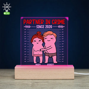 Romantic Couple, Love You Forever, Personalized 3D Led Light, Gifts For Funny Couple - Led Night Light - GoDuckee
