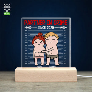 Romantic Couple, Love You Forever, Personalized 3D Led Light, Gifts For Funny Couple - Led Night Light - GoDuckee