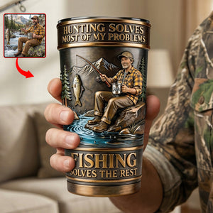 Fishing Tumbler - Custom Photo Gifts For Fishing Lovers 05tyqn020326 - Tumbler Cup - GoDuckee