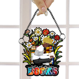 Personalized Gifts For Girl Book Lover Acrylic Suncatcher 03XQLU251224HG - Ornament - GoDuckee