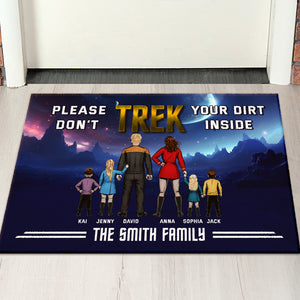 Please Don't Take Your Dirt Inside, Personalized 01TOTN121223HH Door Mat, Gift For Family - Doormat - GoDuckee