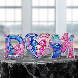 Custom Alphabet Couple Acrylic Plaque - Personalized Gifts For Couple 03OHTN220525 - Shaped Plaques - GoDuckee