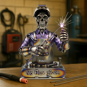Badass Welder Skull Acrylic Plaque - Personalized Gifts For Welder 03QHPU100625 - Shaped Plaques - GoDuckee