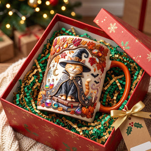 Witch Cat Coffee Mug - Personalized Gifts For Cat Lovers 02patn120826 - Coffee Mug - GoDuckee