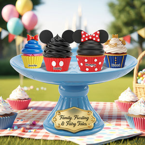 Family Cupcakes Acrylic Plaque Personalized Gifts For Family 05OHQN040625 - Shaped Plaques - GoDuckee