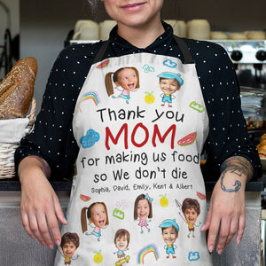 Custom Photo Gifts For Mom Aprons Thank You Mom - Aprons - GoDuckee