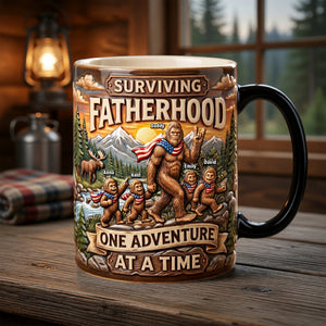 Surviving Fatherhood Magic Coffee Mug - Personalized Gifts For Dad 04paqn150526 - Coffee Mug - GoDuckee