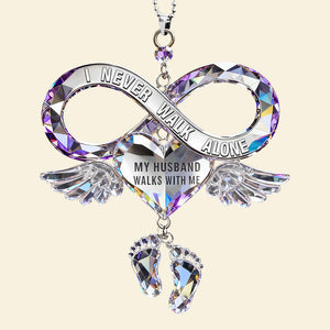 Husband Wife Memorial Car Ornament Personalized Gifts For Couple 04KIDT280326-Homacus