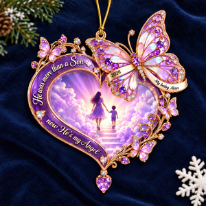 Walking Together In Heaven Acrylic Ornament - Personalized Memorial Gift 03QHQN101026 - Ornament - GoDuckee