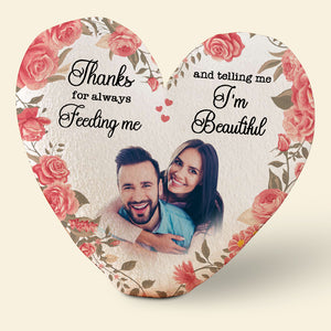 Sweet Heart Couple, Custom Shape Pillow, Romantic Gifts For Couple - Pillow - GoDuckee