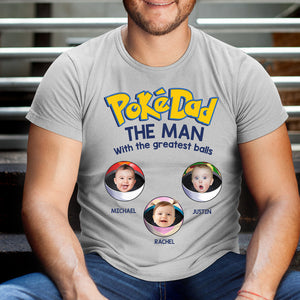 The Man With The Greatest Balls, Gift For Dad, Personalized Shirt, Gamer Kid Shirt 01OHHN231223 - Shirts - GoDuckee