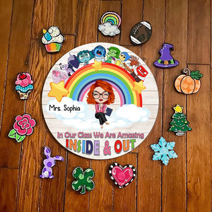 Personalized Gifts For Teacher Wood Sign Amazing Inside Classroom 03XQDC070824HH - Wood Sign - GoDuckee