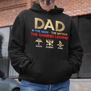 Dad The Man The Myth The Gaming Legend Personalized Shirt 01DNPO270523 - Shirts - GoDuckee