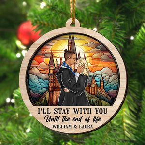 I'll stay with you 'til the end, Personalized Wood Ornament for Wizard Couple - PW-2LWORM 04htqn181123tm - Ornament - GoDuckee