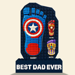 Best Pixel Dad Ever Acrylic Plaque Personalized Gifts For Dad 02OHDT160525 - Shaped Plaques - GoDuckee