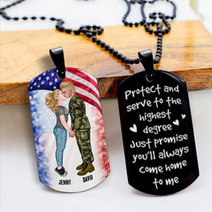 Personalized Gifts For Couple Necklace 02HUTN070624PA - Necklace - GoDuckee