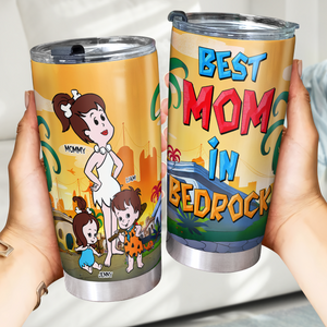 Personalized Gifts For Mom Tumbler, Best Mom In Bedrock 01tgpu250425pa - Tumbler Cup - GoDuckee