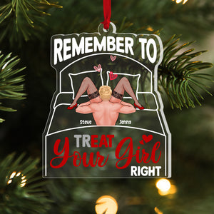 Romantic Couple, Love You Forever And Ever, Personalized Ornament, Couple Gifts, Gifts For Her, Gifts For Him - Ornament - GoDuckee