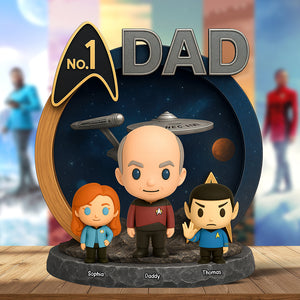 Galaxy Dad Acrylic Plaque - Personalized Gifts For Dad 07naqn090525 - Shaped Plaques - GoDuckee